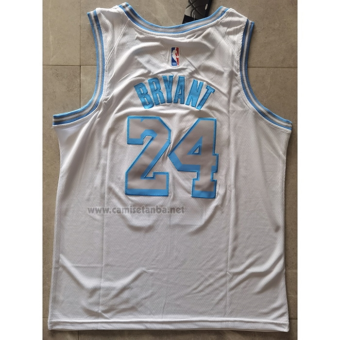 Camiseta Los Angeles Lakers Kobe Bryant #24 Ciudad 2020-21 Blanco